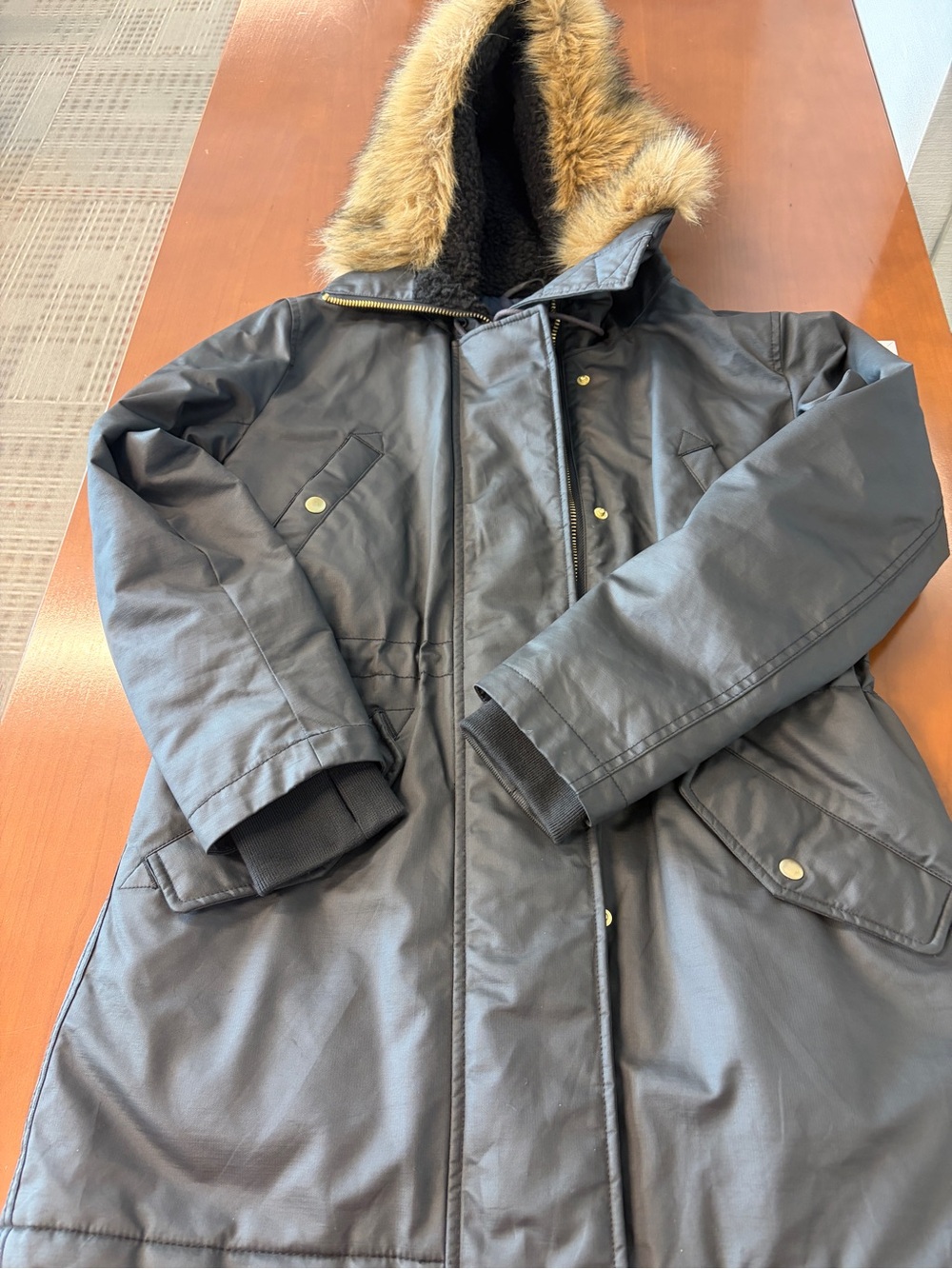 J. Crew Perfect Winter Parka with PrimaLoft and Faux-Fur Trim Hood